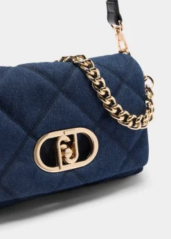 Borsa LaPuffy media in denim