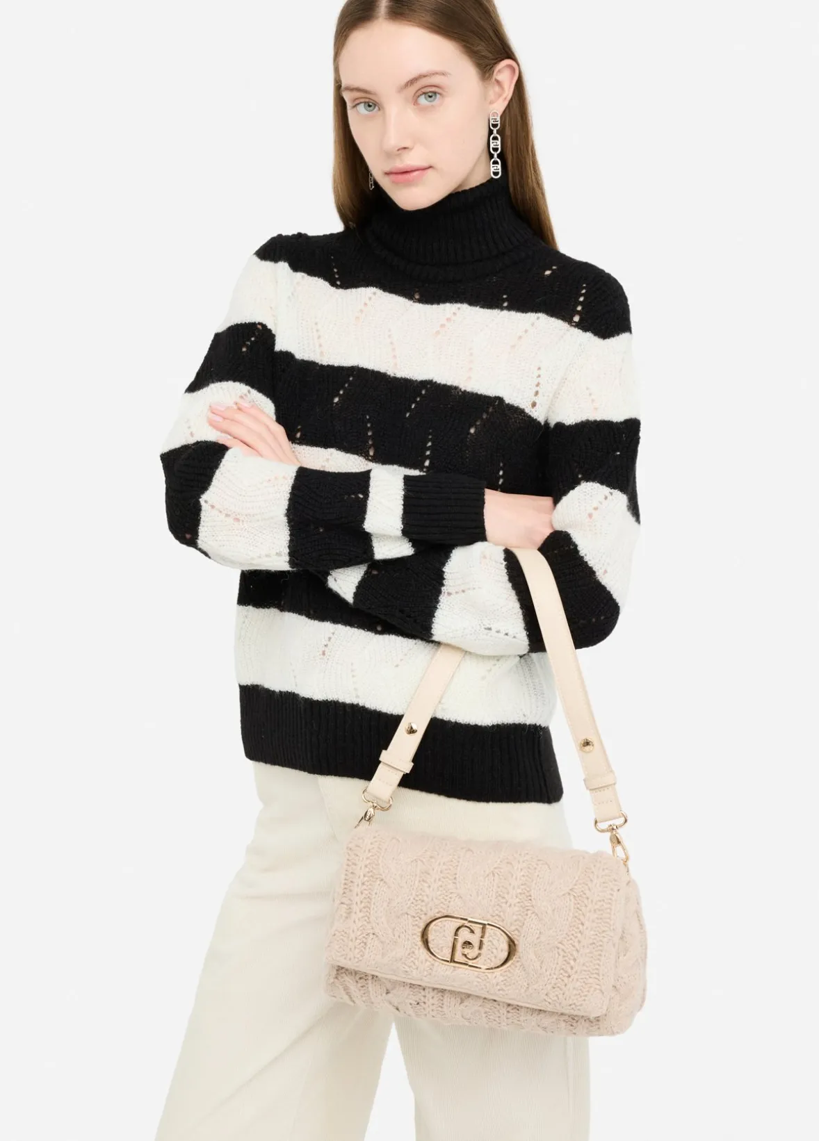 Borsa LaPuffy media in maglia