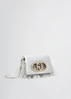 Borsa LaPuffy mini con piume
