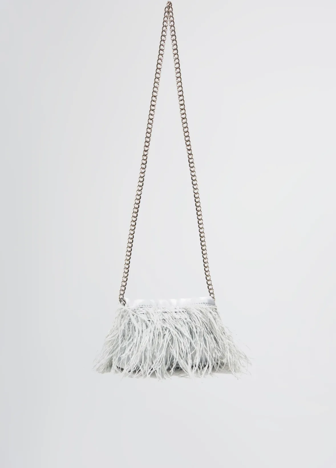 Borsa LaPuffy mini con piume