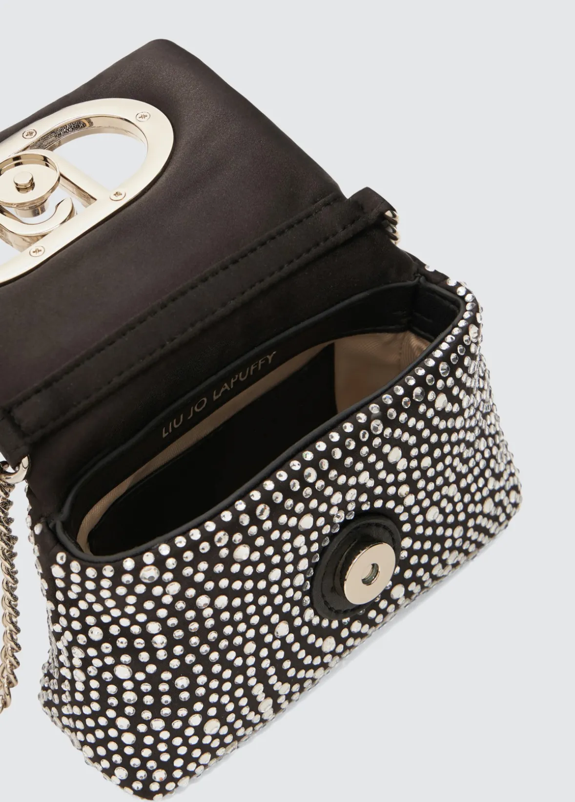 Borsa LaPuffy mini con strass