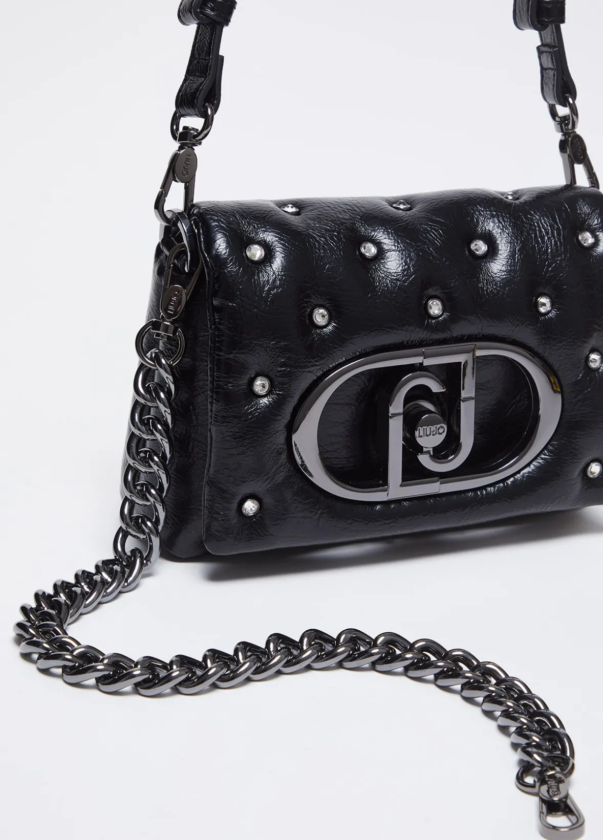 Borsa LaPuffy piccola con strass