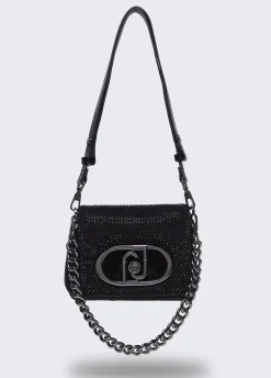Borsa LaPuffy piccola con strass