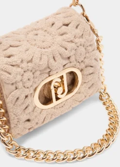 Borsa LaPuffy piccola con ricamo