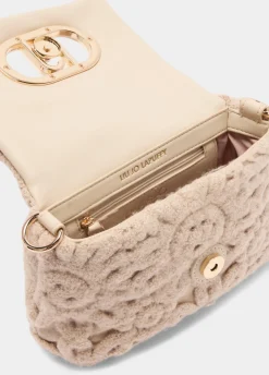 Borsa LaPuffy piccola con ricamo