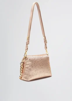 Borsa LaPuffy piccola con strass