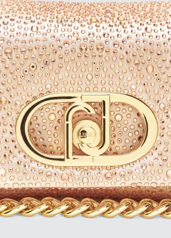 Borsa LaPuffy piccola con strass