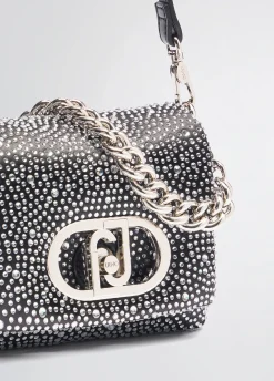 Borsa LaPuffy piccola con strass