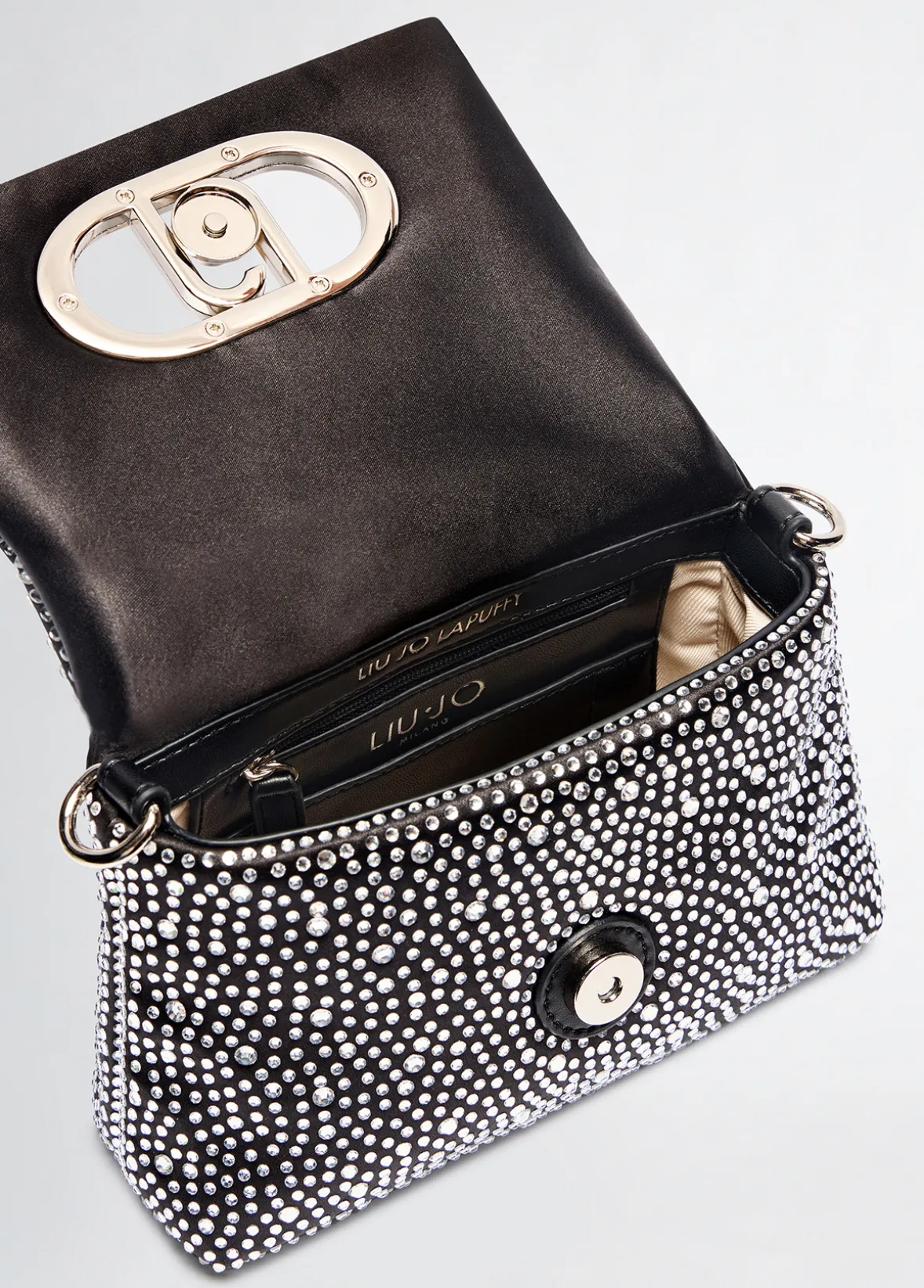 Borsa LaPuffy piccola con strass