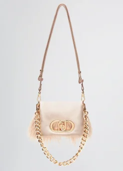 Borsa LaPuffy piccola con piume