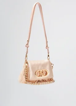 Borsa LaPuffy piccola con piume