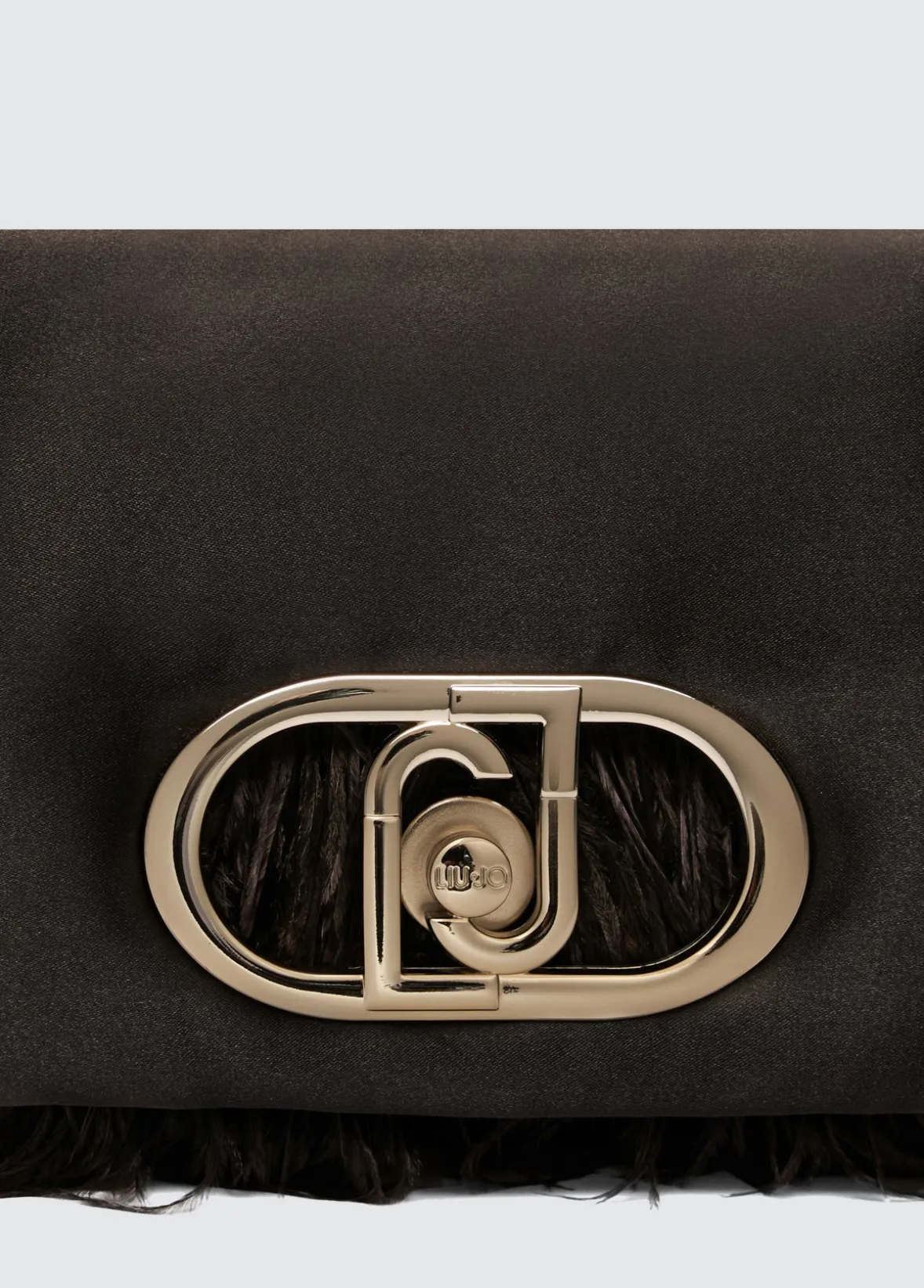 Borsa LaPuffy piccola con piume