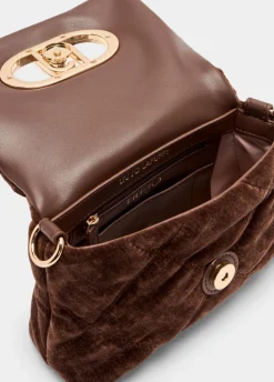 Borsa LaPuffy piccola in velluto