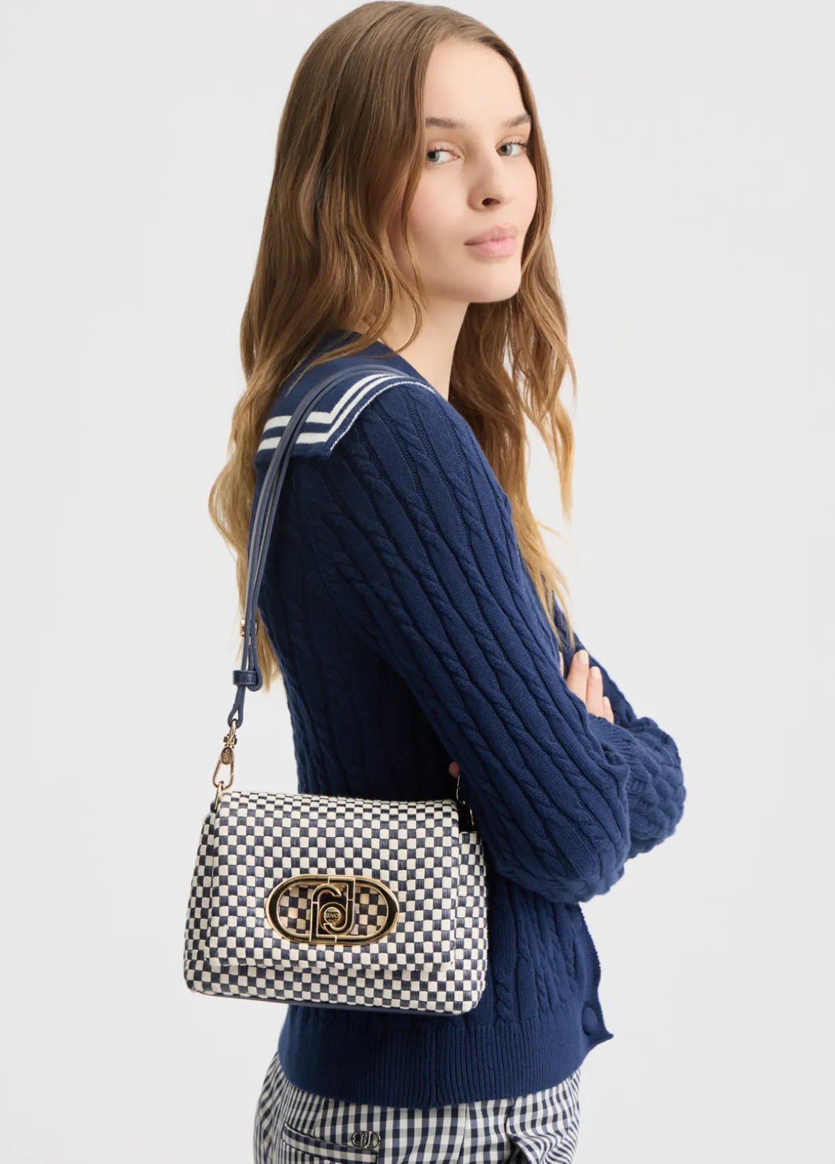Borsa LaPuffy piccola in vichy