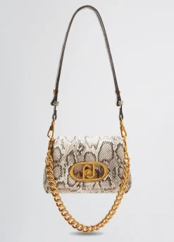 Borsa LaPuffy piccola pitonata