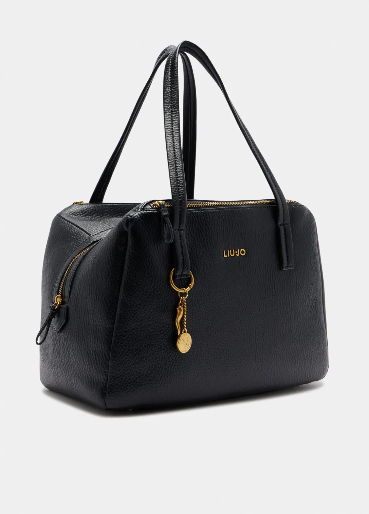 Borsa satchel media con charm