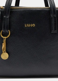 Borsa satchel media con charm