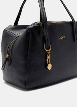 Borsa satchel media con charm