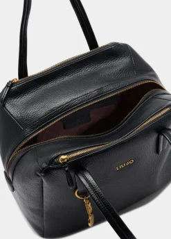 Borsa satchel media con charm