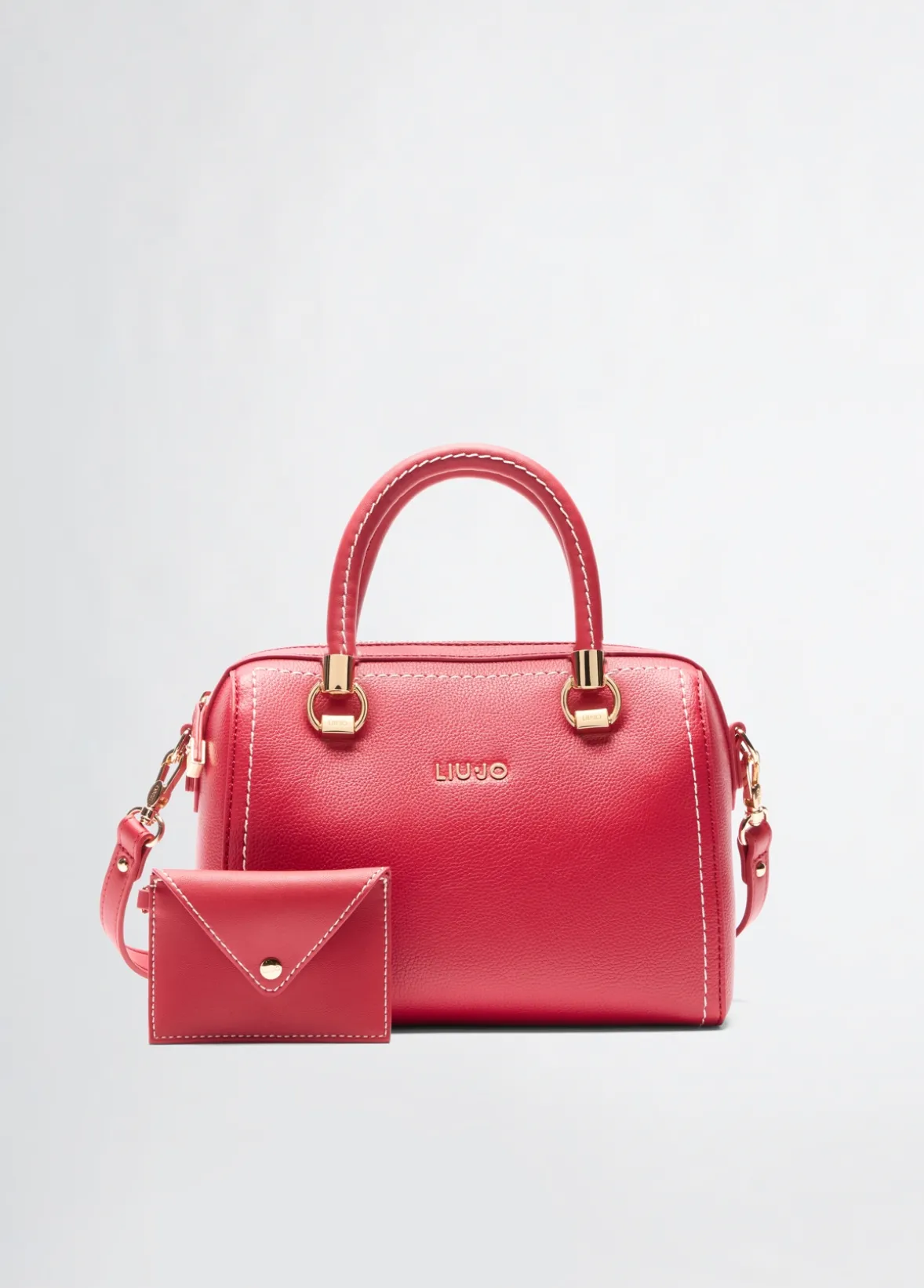 Borsa satchel piccola con pochette