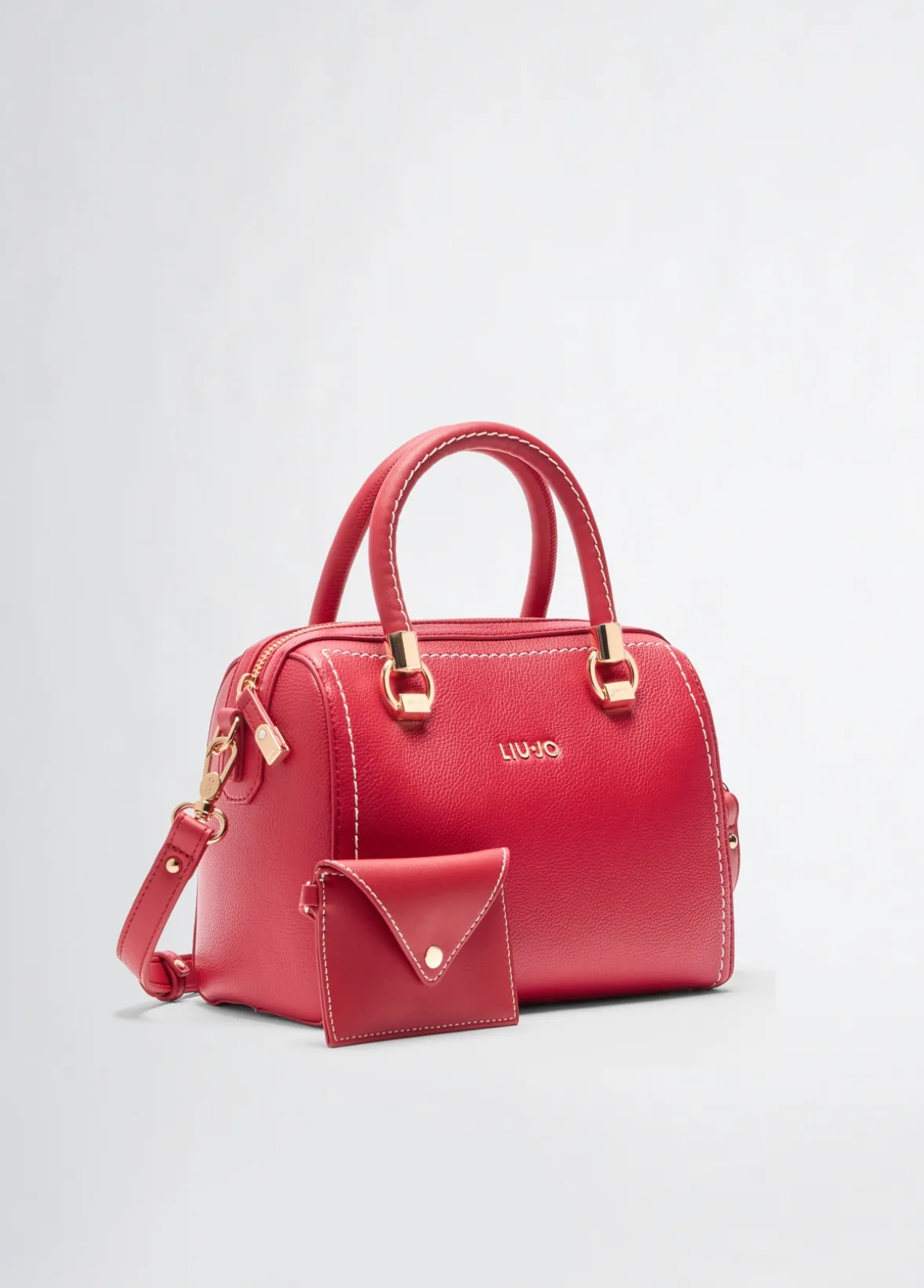 Borsa satchel piccola con pochette
