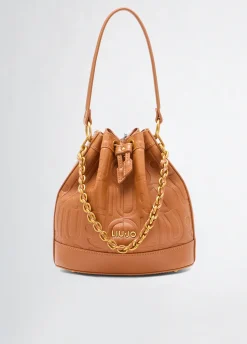 Borsa secchiello media con logo