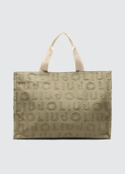 Borsa tote grande jacquard