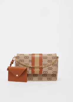 Borsa tracolla piccola jacquard
