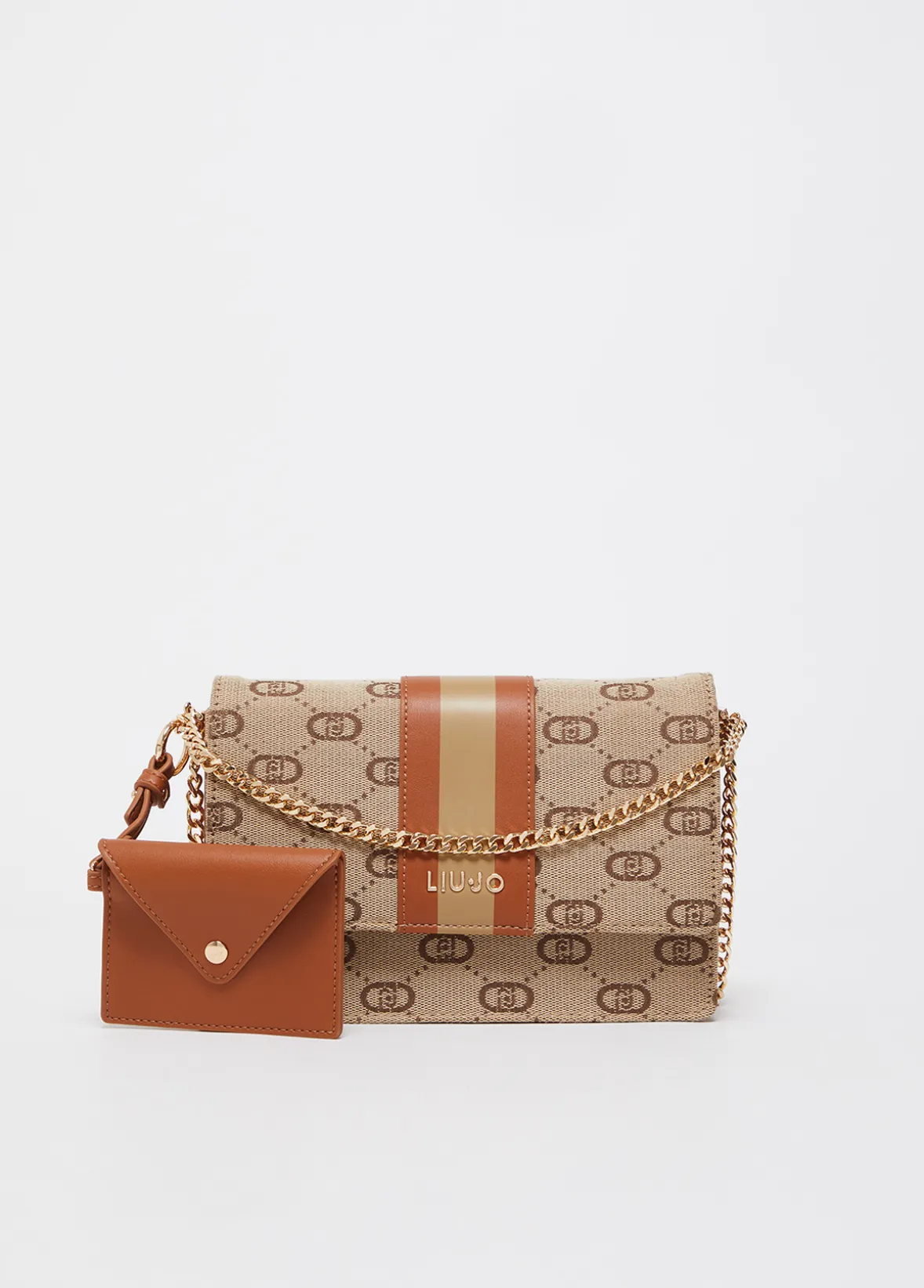 Borsa tracolla piccola jacquard