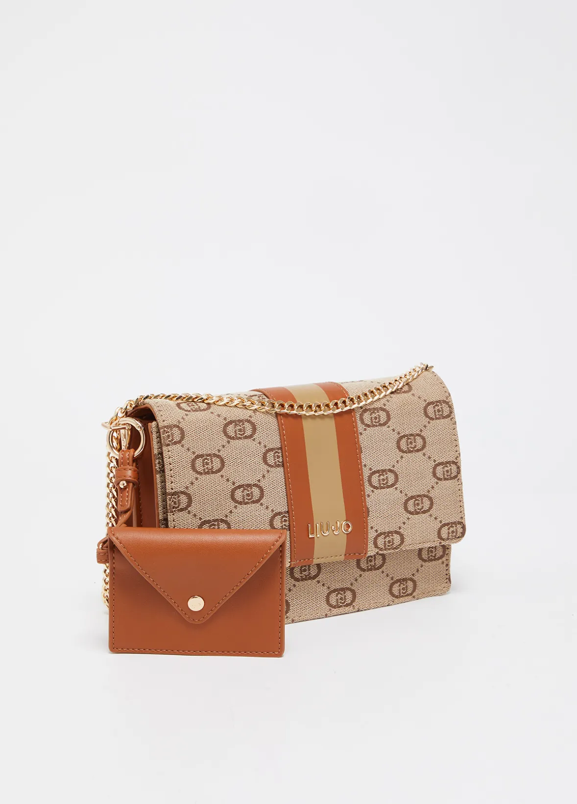 Borsa tracolla piccola jacquard