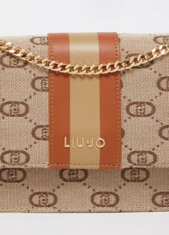 Borsa tracolla piccola jacquard