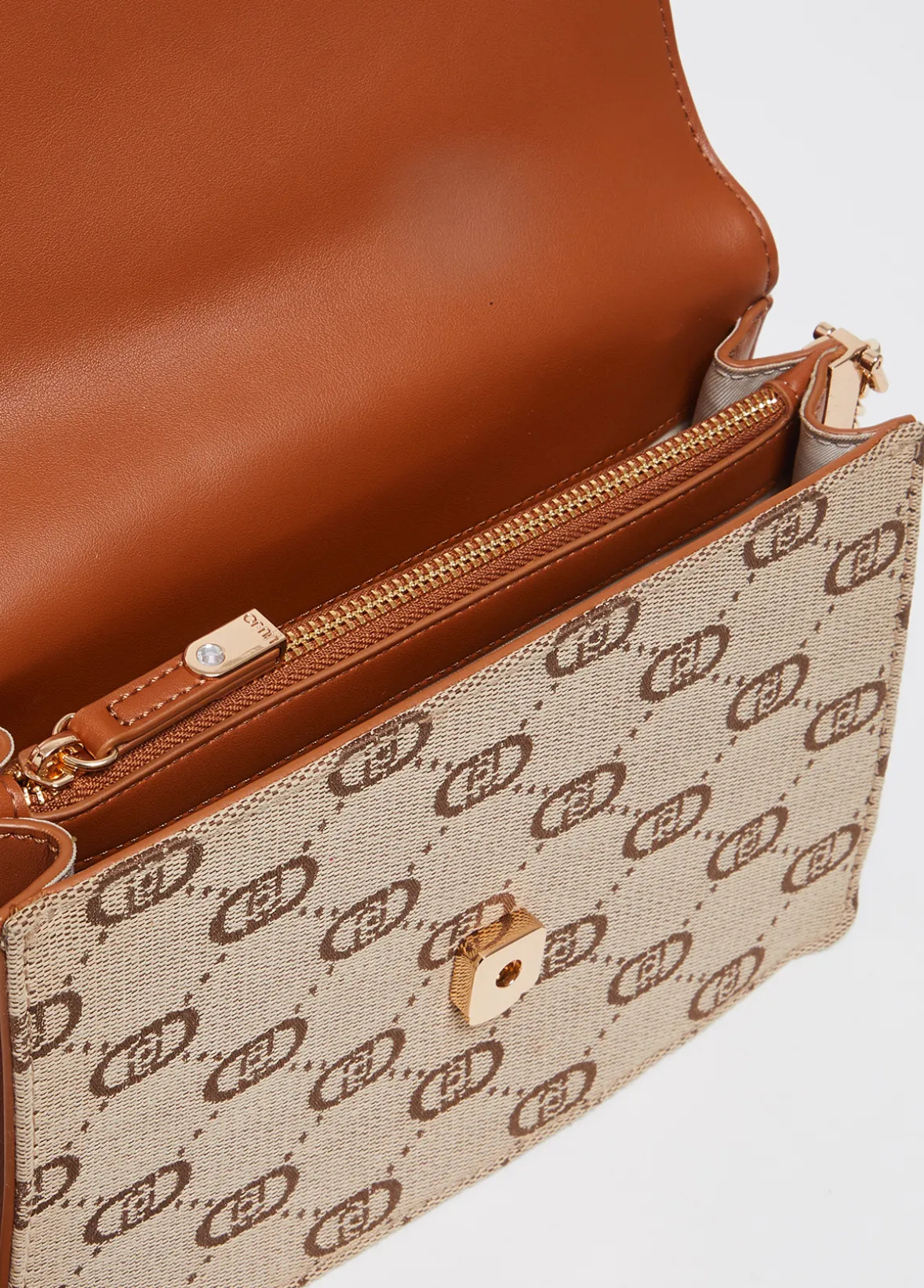 Borsa tracolla piccola jacquard