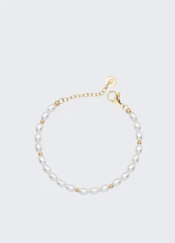 Bracciale tennis con perle