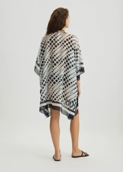 Caftano con stampa a pois
