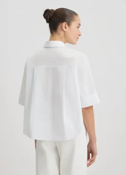 Camicia boxy in cotone