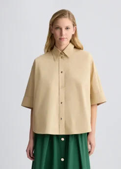 Camicia boxy in cotone