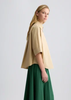 Camicia boxy in cotone