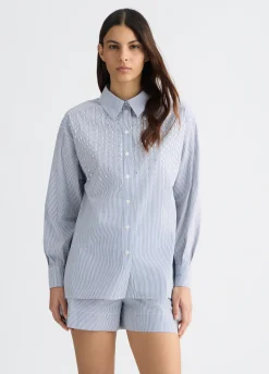 Camicia con applicazioni