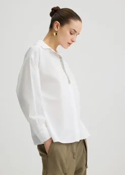 Camicia con dettagli gioiello
