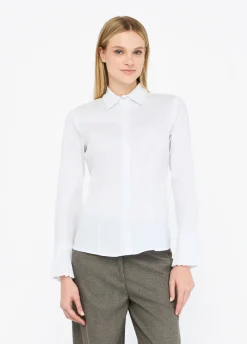 Camicia con dettagli plissé