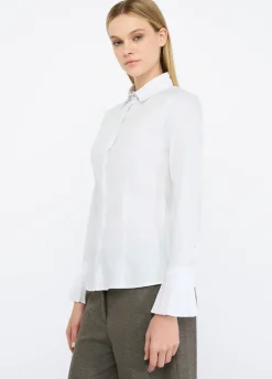Camicia con dettagli plissé