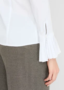 Camicia con dettagli plissé