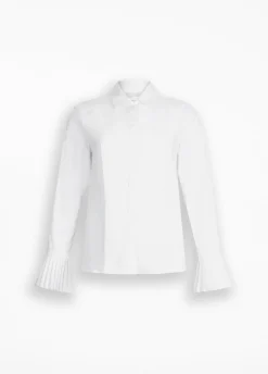 Camicia con dettagli plissé