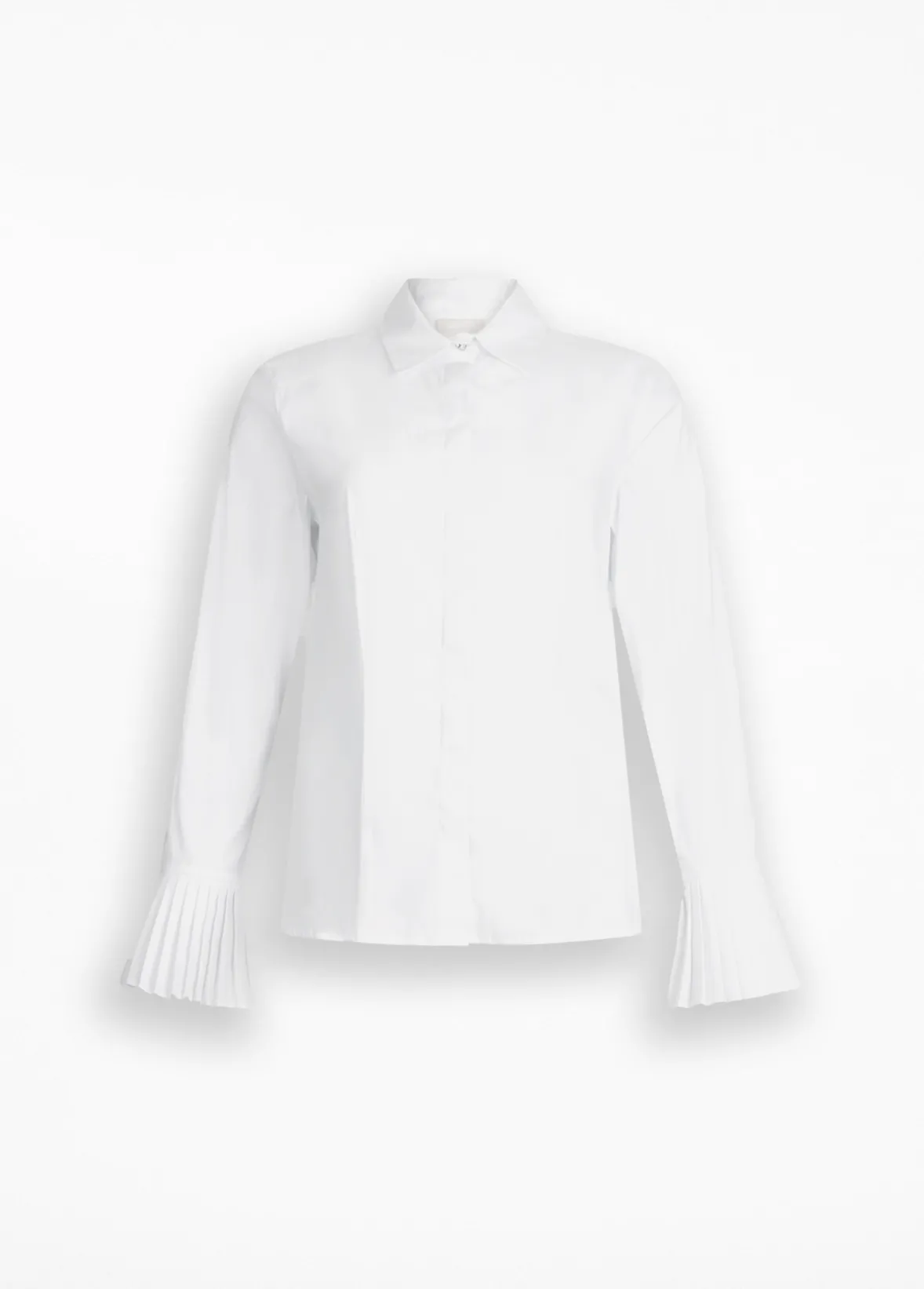 Camicia con dettagli plissé