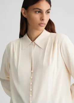 Camicia con pieghe