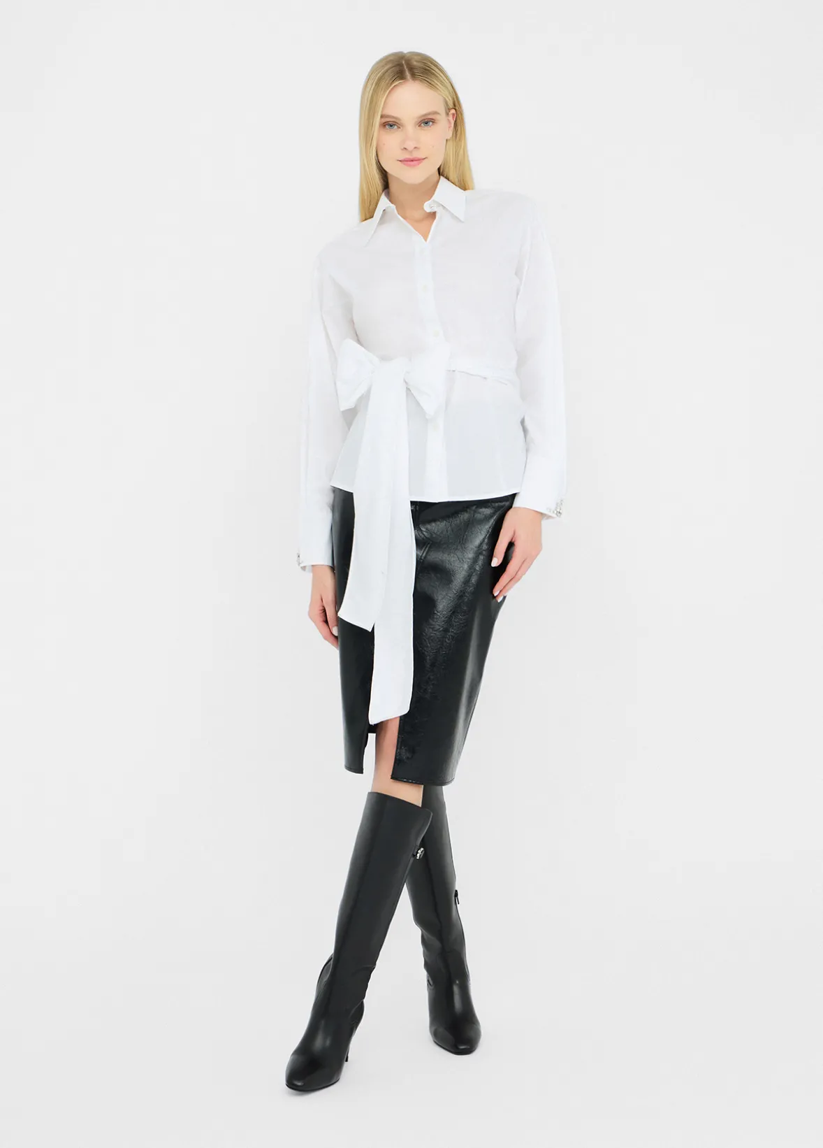 Camicia con ricami gioiello