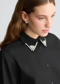 Camicia con ricami gioiello