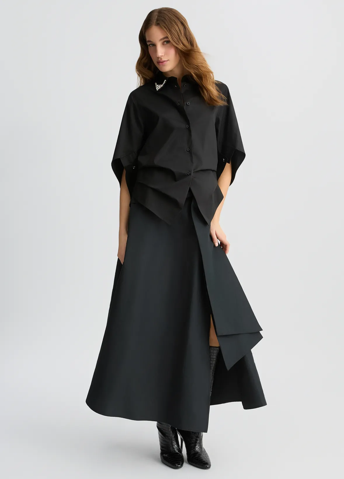 Camicia con ricami gioiello