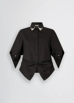 Camicia con ricami gioiello
