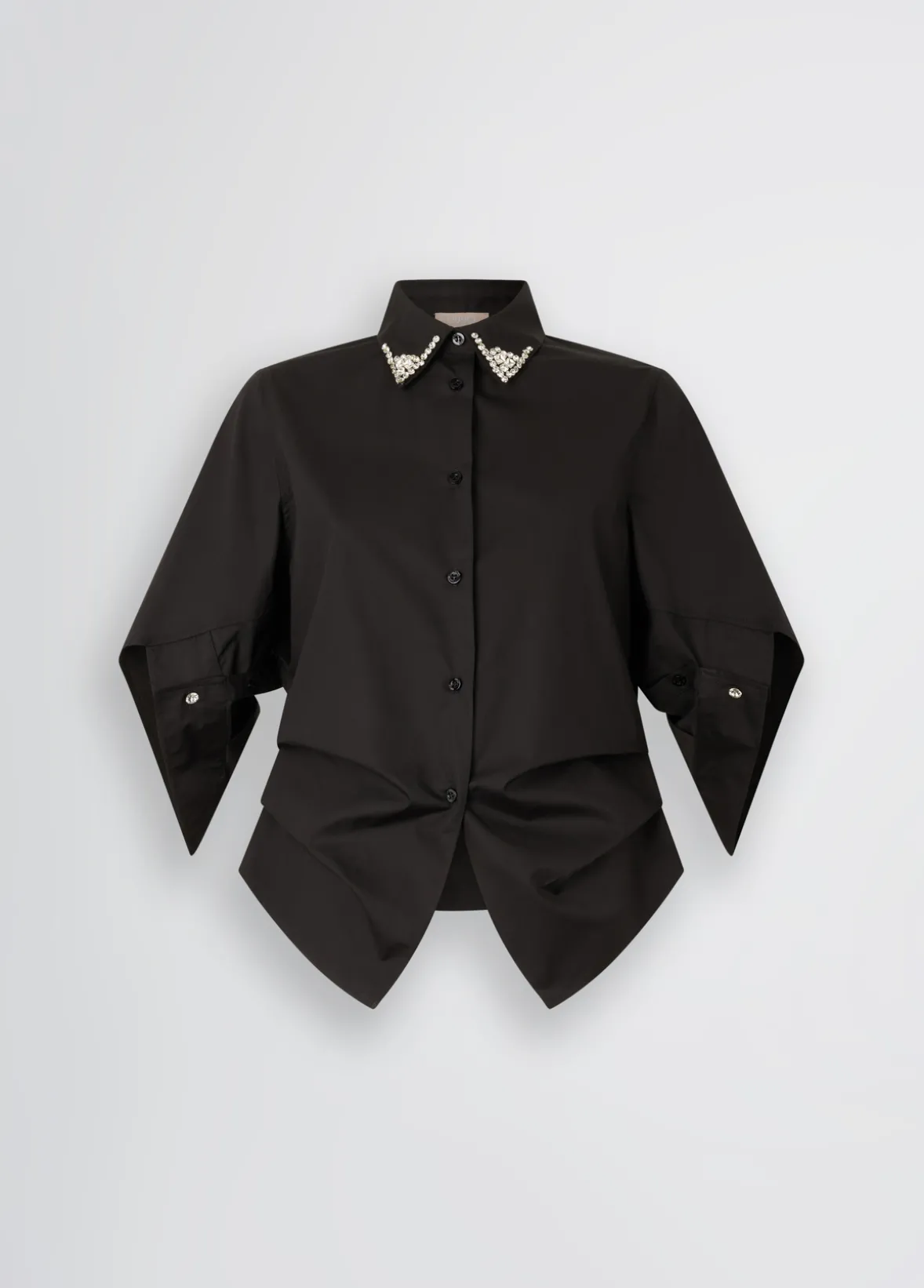 Camicia con ricami gioiello